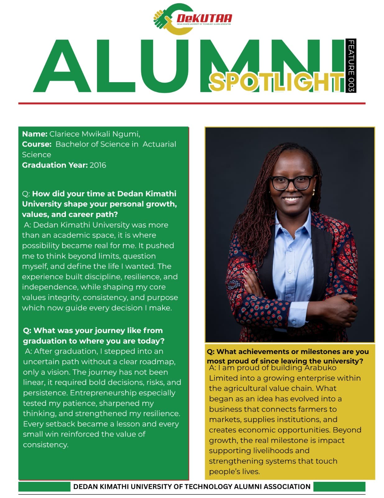 Clarience Mwikali Ngumi